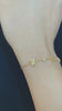 18 Karat Gold Diamond Roman Numbers Bracelet