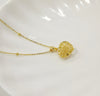 18 Karat Gold 3D Heart Shape Necklace - Sharon-I