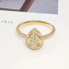 18 Karat Gold Diamond Athens Pear Ring