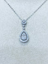 18K White Gold Diamonds Necklace