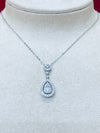 18K White Gold Diamonds Necklace