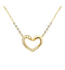 Heart Shape 18-Karat Gold with Diamond Necklace - Sharon-I