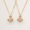 Best-Seller Queen 18 Karat Heart Dancing Diamond Necklace - Sharon-I