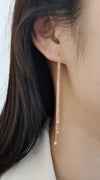 18 Karat Rose Gold Dangle Drop Earrings - Sharon-I