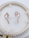 Galaria Leaf Heart Bold 18 Karat Stylish Earrings - Sharon-I