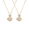Best-Seller Queen 18 Karat Heart Dancing Diamond Necklace - Sharon-I