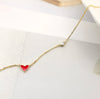 Forever Love Red Heart Diamond 18 Karat Bracelet - Sharon-I