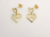 Rome Love 18 Karat Gold Diamond Earrings - Sharon-I