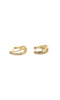 Best-Seller 3 in 1 Hoop 14 Karat Gold with Diamond Earrings - Sharon-I