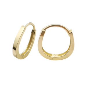 Round Hoop 9 Karat Gold  Earring - Sharon-I