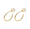 Half Hoop Gold 14 Karat Earrings - Sharon-I
