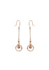 Dangle Drop 18 Karat Rose Gold Earrings - Sharon-I