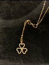 3 Heart Shaped Diamond 18 Karat Rose Gold Necklace - Sharon-I